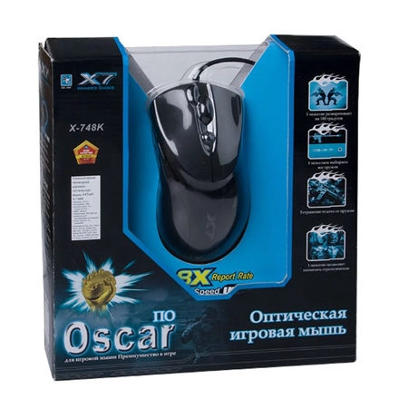 A4TECH X-748K X7 Oscar Optical Gaming Mouse USB Qara