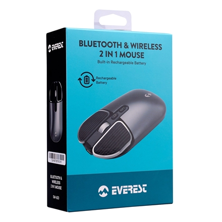 Everest SM-620 usb şarj olunan Bluetooth & Wireless mouse
