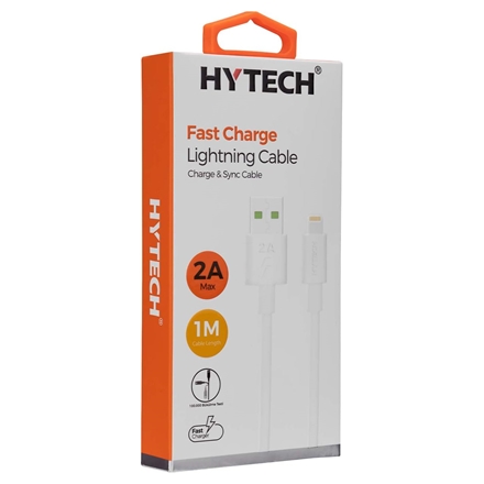 Hytech SGM Adapter HY-X91 1m 2A iPhone Lightning ağ rəngli Fast Charge