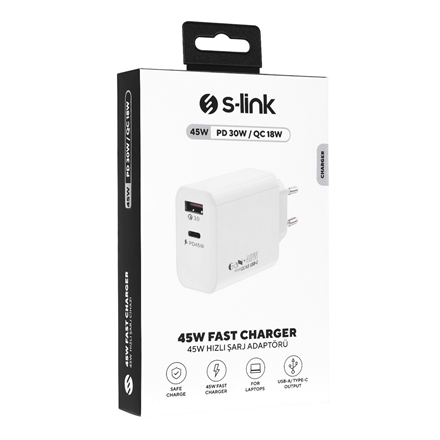 S-link SL-EC68 GAN PD 45W / QC 18W Fast charger