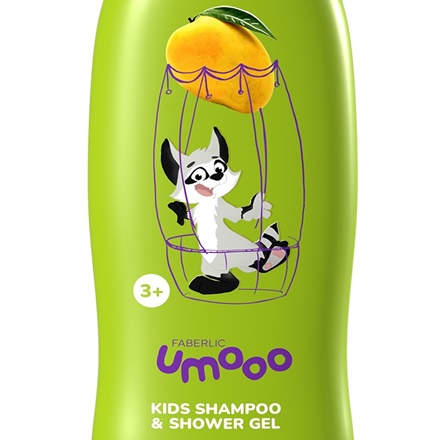 Uşaqlar üçün şampun-duş geli Umooo 3+